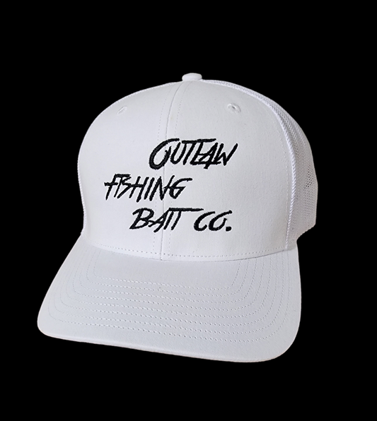 OutLawFishing BaitCo. Hat (White)